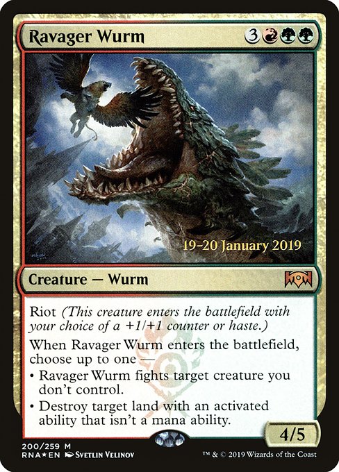 Ravager Wurm (200s) [Ravnica Allegiance Promos]