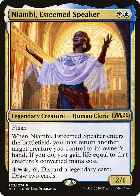 Niambi, Esteemed Speaker (222) [Core Set 2021]