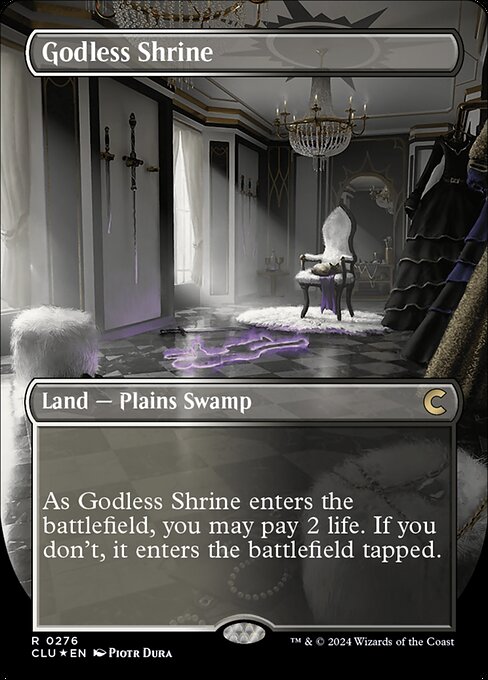 Godless Shrine (276) [Ravnica: Clue Edition] [Borderless]