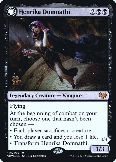 Henrika Domnathi // Henrika, Infernal Seer (119s) [Innistrad: Crimson Vow Promos]
