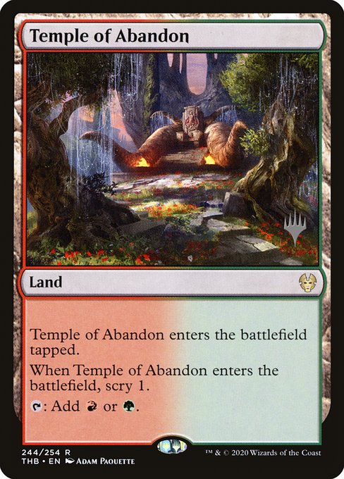 Temple of Abandon (244p) [Theros Beyond Death Promos]