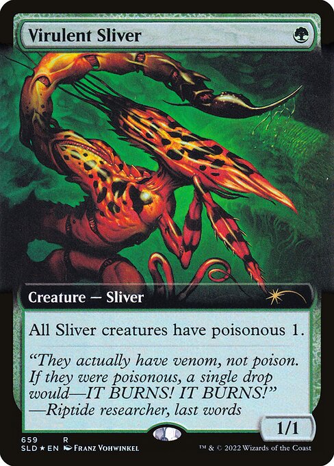 Virulent Sliver (659) [Secret Lair Drop] [Extended Art]