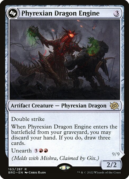 Phyrexian Dragon Engine (163a) [The Brothers' War]