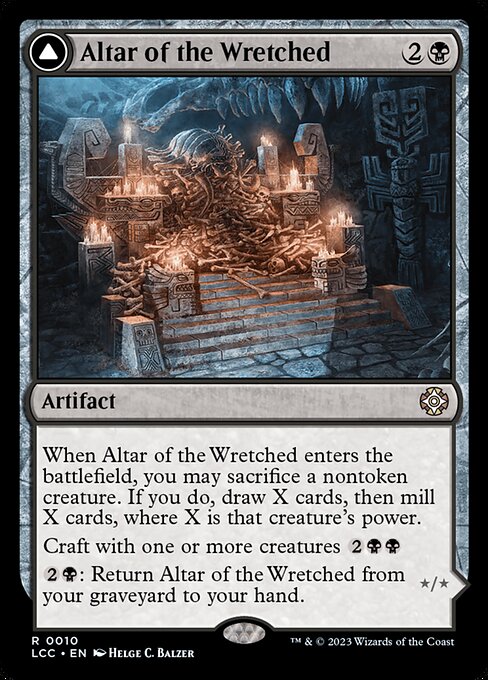 Altar of the Wretched // Wretched Bonemass (10) [The Lost Caverns of Ixalan Commander]