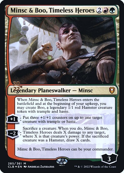 Minsc & Boo, Timeless Heroes (285s) [Battle for Baldur's Gate Promos]