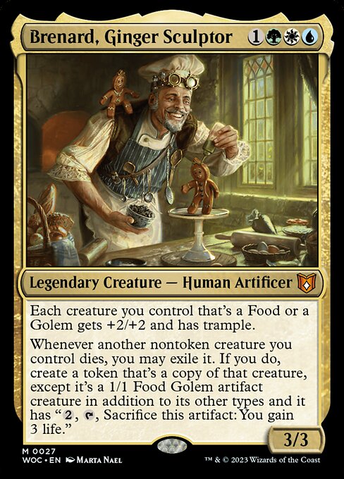 Brenard, Ginger Sculptor (27) [Wilds of Eldraine Commander]