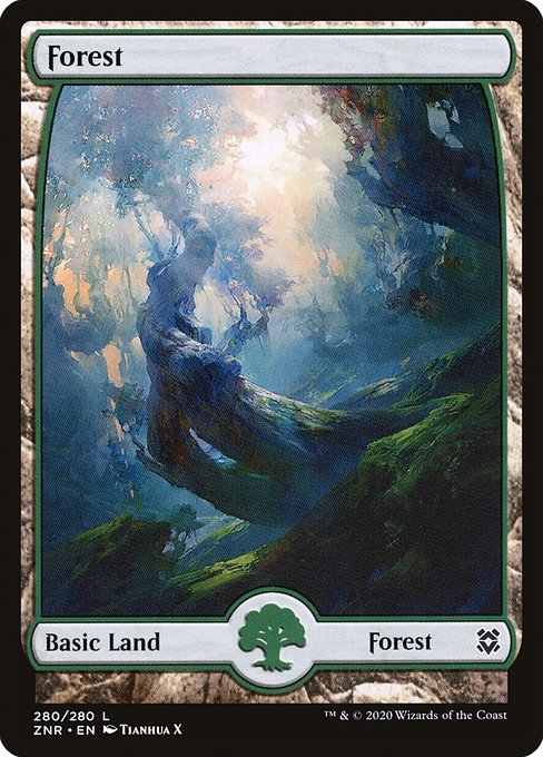 Forest (280) [Zendikar Rising] [Full Art]