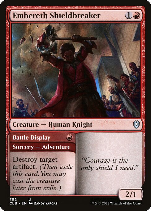 Embereth Shieldbreaker // Battle Display (792) [Commander Legends: Battle for Baldur's Gate]