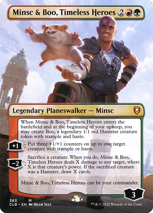 Minsc & Boo, Timeless Heroes (363) [Commander Legends: Battle for Baldur's Gate] [Borderless]