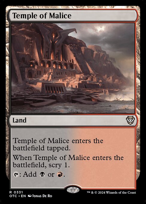 Temple of Malice (331) [Outlaws of Thunder Junction Commander]