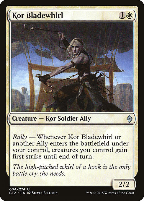Kor Bladewhirl (34) [Battle for Zendikar]