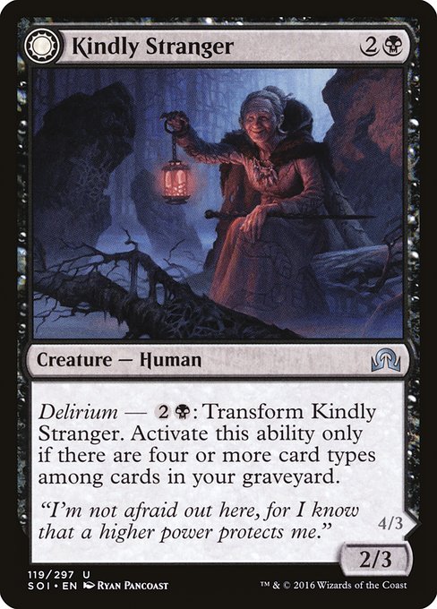 Kindly Stranger // Demon-Possessed Witch (119) [Shadows over Innistrad]
