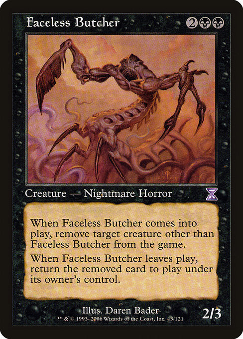 Faceless Butcher (43) [Time Spiral Timeshifted]
