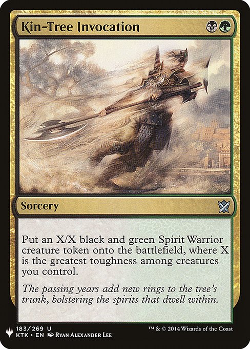 Kin-Tree Invocation (KTK-183) [The List]