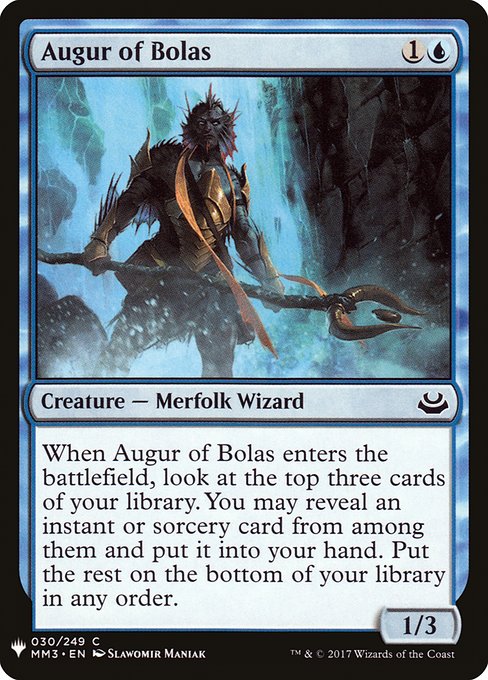 Augur of Bolas (MM3-30) [The List]