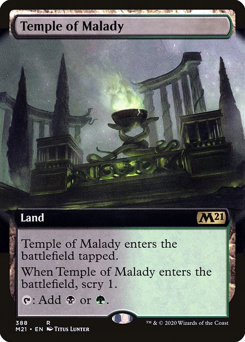 Temple of Malady (388) [Core Set 2021] [Extended Art]
