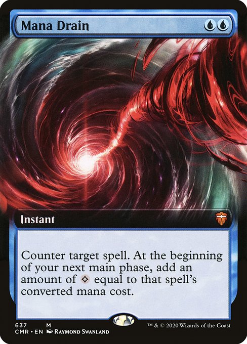 Mana Drain (637) [Commander Legends] [Extended Art]