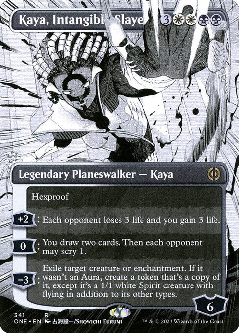 Kaya, Intangible Slayer (341) [Phyrexia: All Will Be One] [Showcase, Borderless]