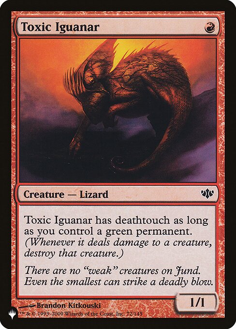 Toxic Iguanar (CON-72) [The List]