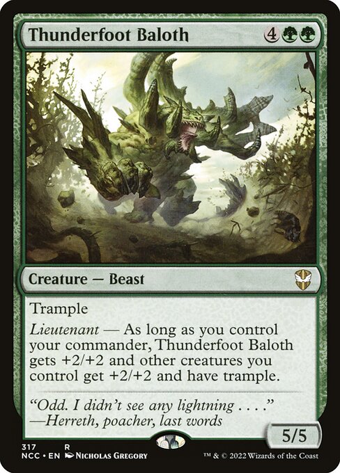 Thunderfoot Baloth (317) [New Capenna Commander]