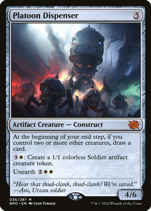 Platoon Dispenser (36p) [The Brothers' War Promos]