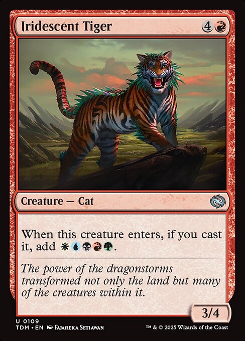Iridescent Tiger (109) [Tarkir: Dragonstorm]