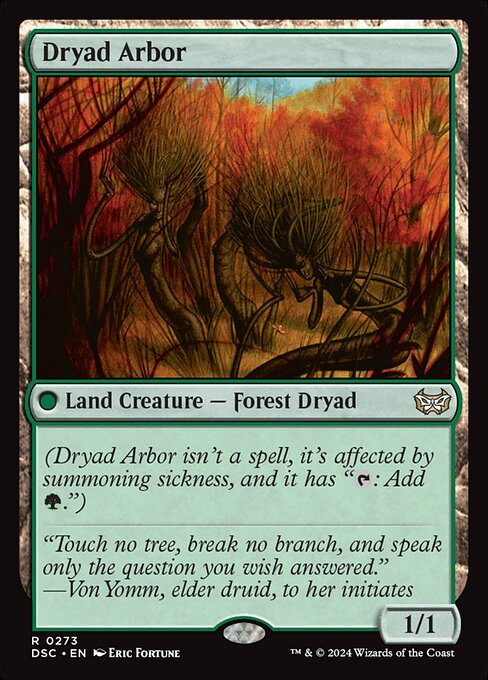 Dryad Arbor (273) [Duskmourn: House of Horror Commander]