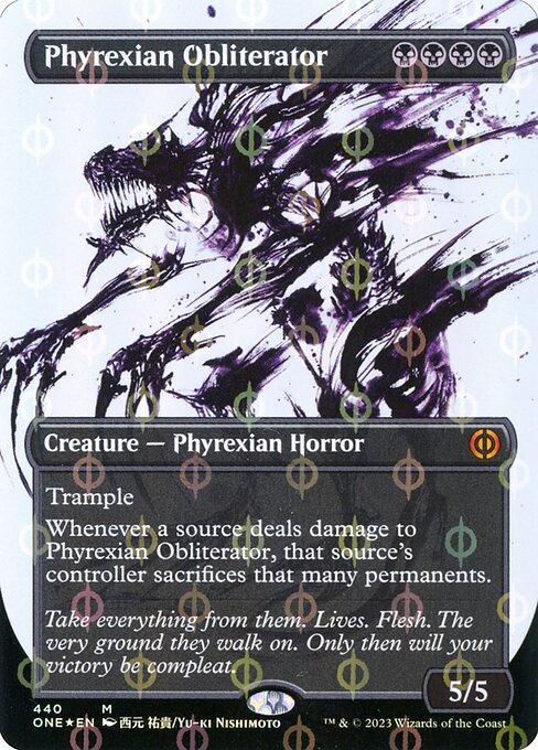 Phyrexian Obliterator (440) [Phyrexia: All Will Be One] [Showcase, Borderless]