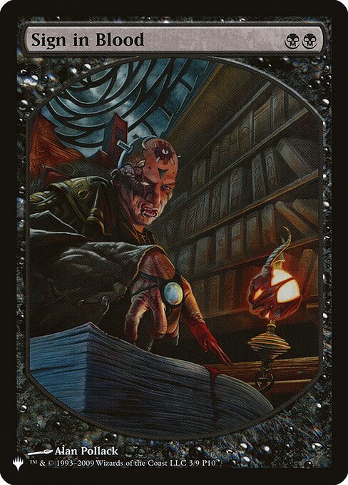 Sign in Blood (P10-3) [The List]