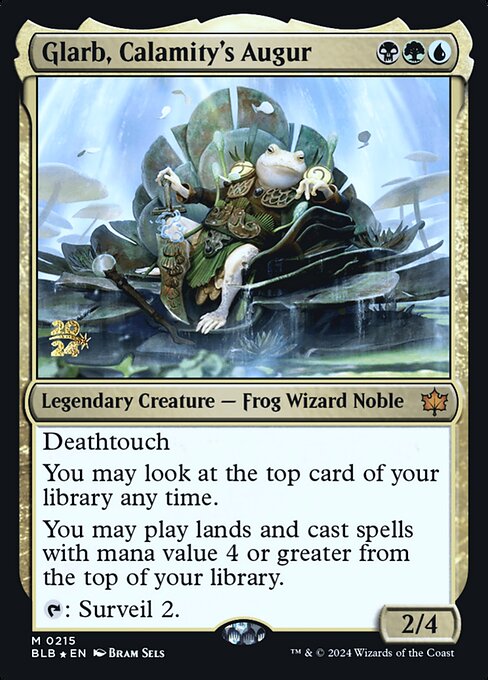 Glarb, Calamity's Augur (215s) [Bloomburrow Promos]