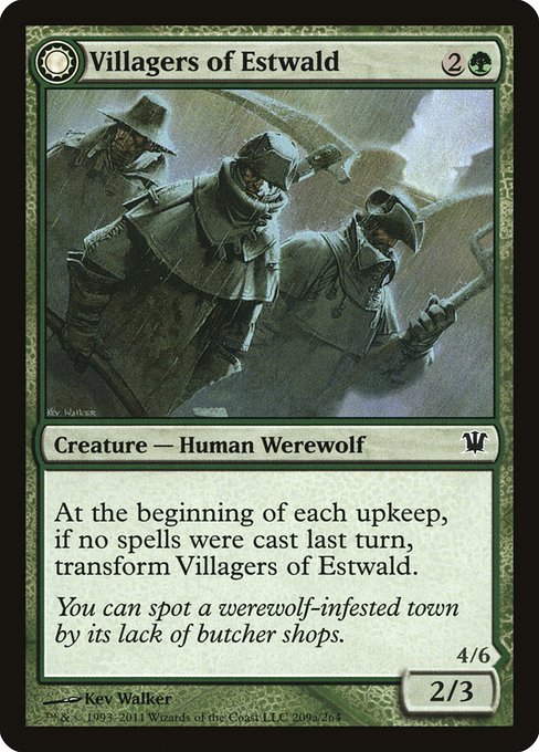 Villagers of Estwald // Howlpack of Estwald (209) [Innistrad]