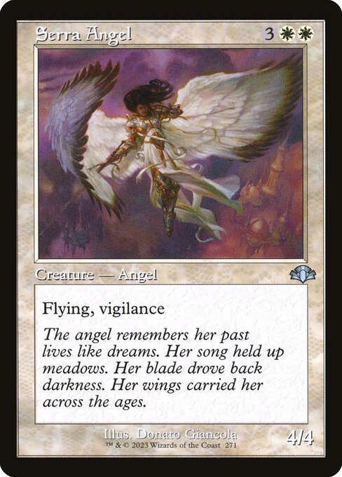 Serra Angel (271) [Dominaria Remastered]
