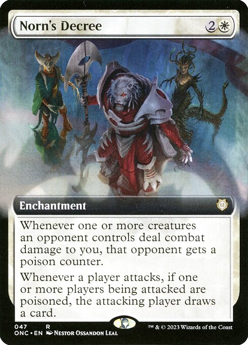Norn's Decree (47) [Phyrexia: All Will Be One Commander] [Extended Art]