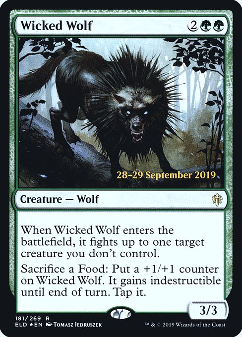 Wicked Wolf (181s) [Throne of Eldraine Promos]