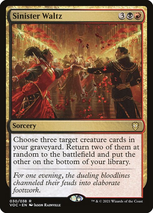 Sinister Waltz (30) [Crimson Vow Commander]