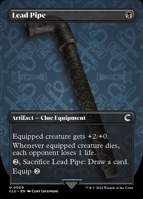 Lead Pipe (9) [Ravnica: Clue Edition] [Borderless]