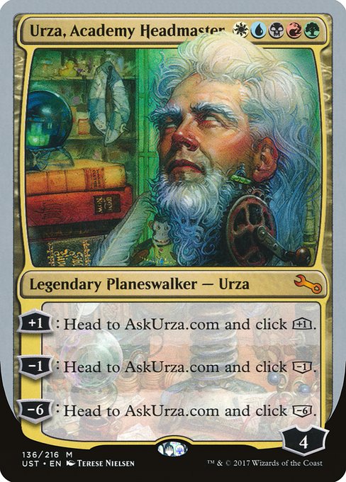 Urza, Academy Headmaster (136) [Unstable]