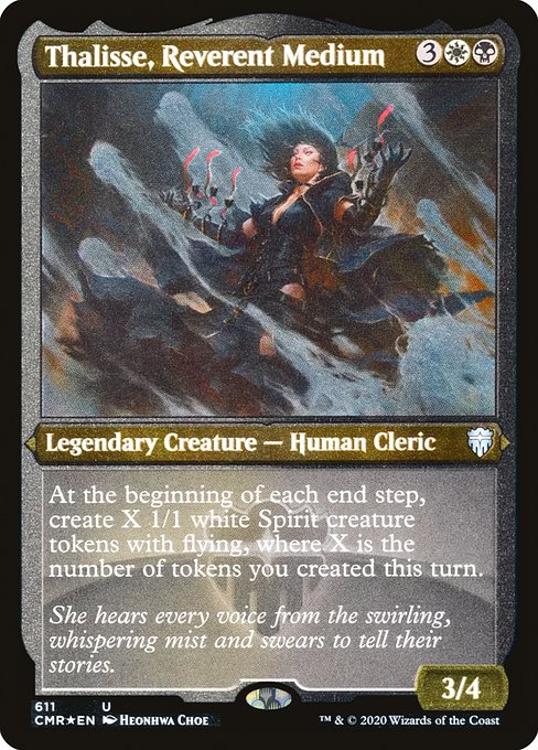 Thalisse, Reverent Medium (611) [Commander Legends] [Etched]