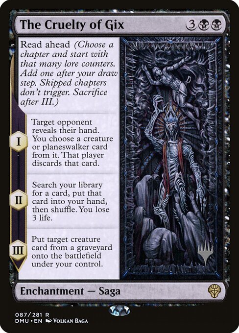 The Cruelty of Gix (87p) [Dominaria United Promos]