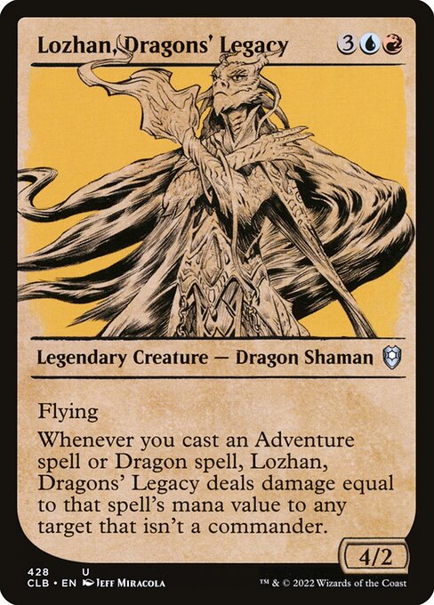 Lozhan, Dragons' Legacy (428) [Commander Legends: Battle for Baldur's Gate] [Showcase]
