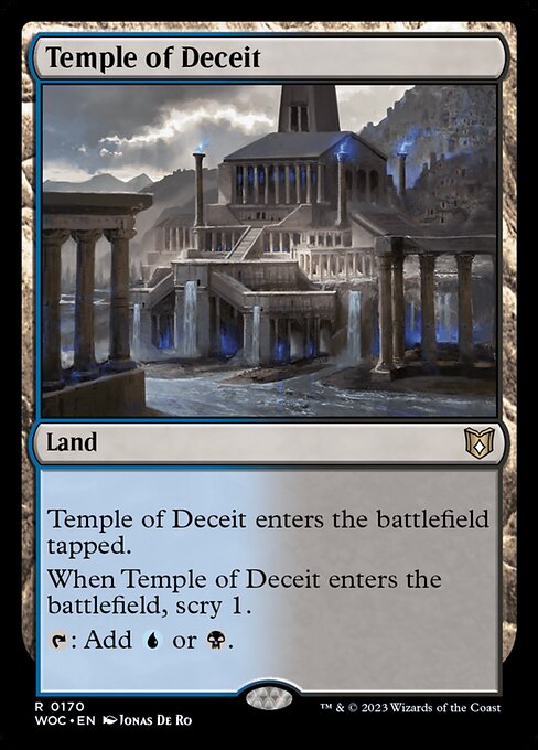 Temple of Deceit (170) [Wilds of Eldraine Commander]