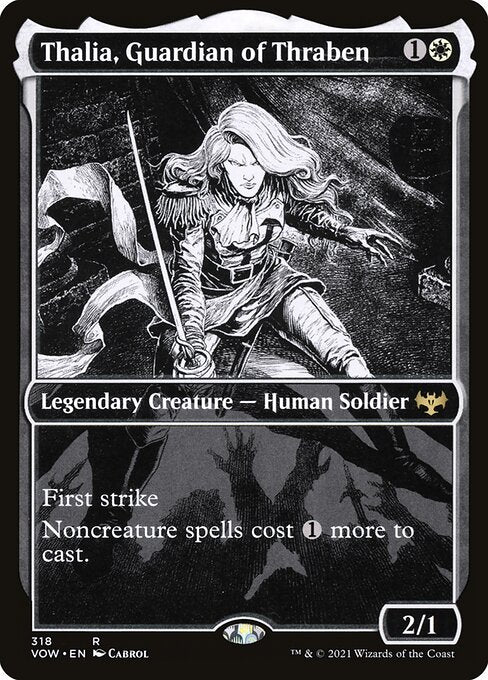 Thalia, Guardian of Thraben (318) [Innistrad: Crimson Vow] [Showcase]