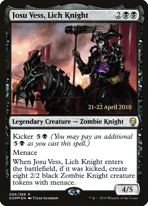 Josu Vess, Lich Knight (95s) [Dominaria Promos]