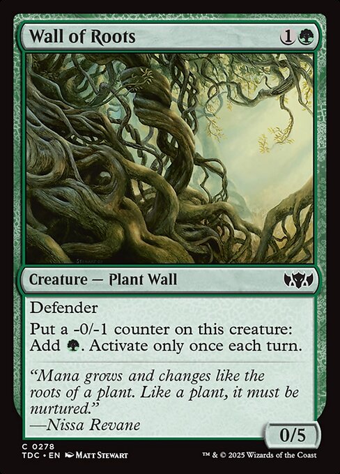 Wall of Roots (278) [Tarkir: Dragonstorm Commander]