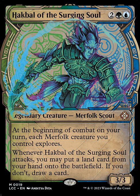 Hakbal of the Surging Soul (19) [The Lost Caverns of Ixalan Commander] [Showcase]