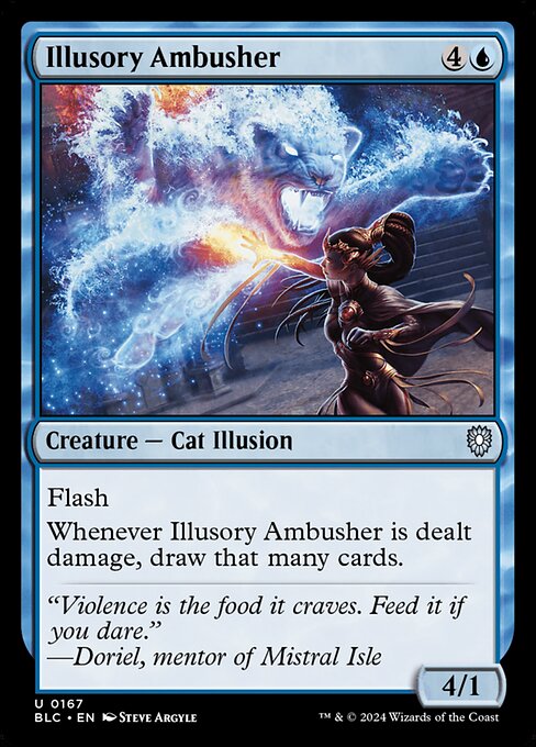 Illusory Ambusher (167) [Bloomburrow Commander]