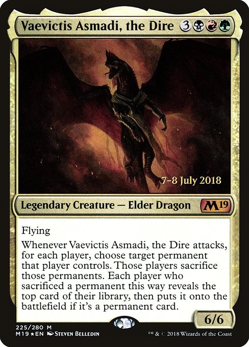 Vaevictis Asmadi, the Dire (225s) [Core Set 2019 Promos]