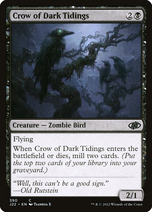 Crow of Dark Tidings (390) [Jumpstart 2022]