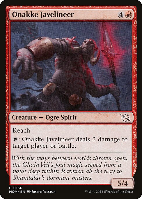 Onakke Javelineer (156) [March of the Machine]