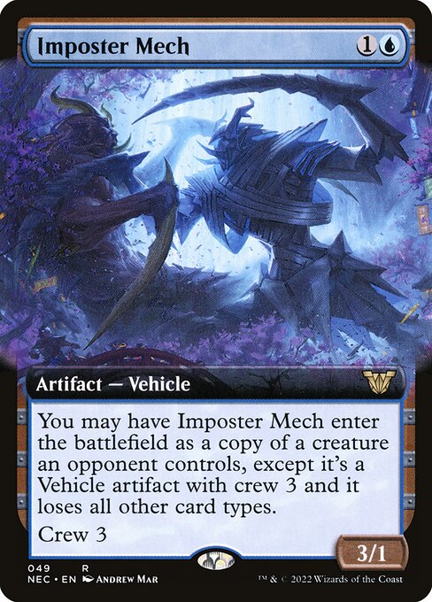 Imposter Mech (49) [Neon Dynasty Commander] [Extended Art]